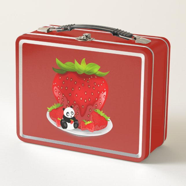 Panda y fresas (Anverso)