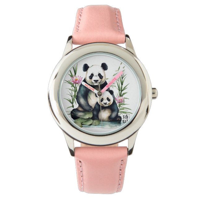 Panda y reloj de pulsera para chicas chinos (Anverso)