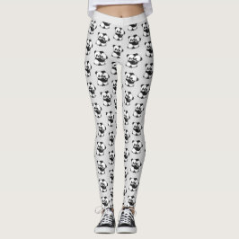 Pandas abrazando leggings