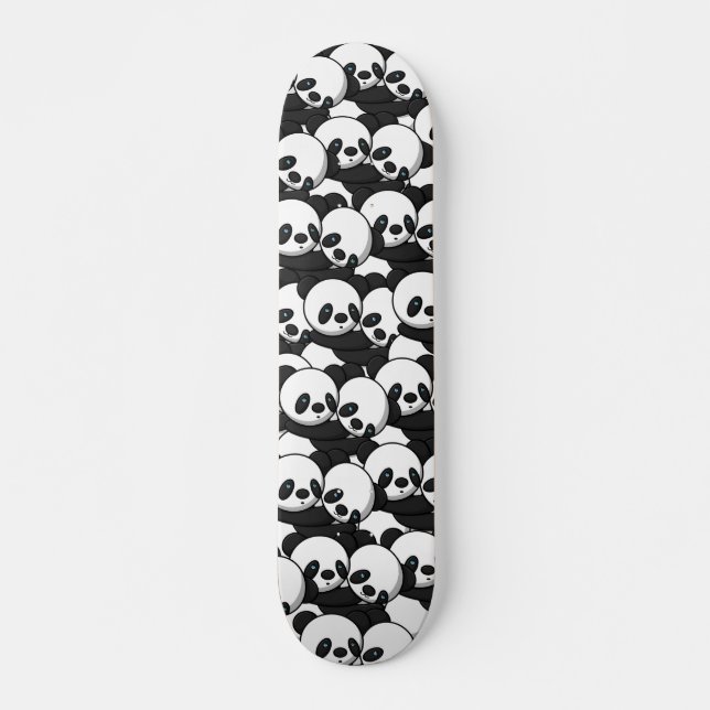 Pandas Abrazando Skateboards (Anverso )