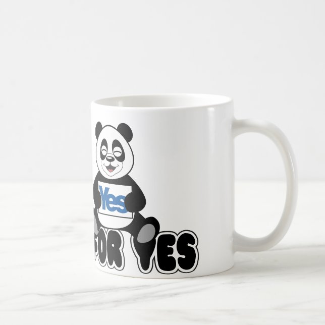 Pandas para la taza del sí (Derecha)