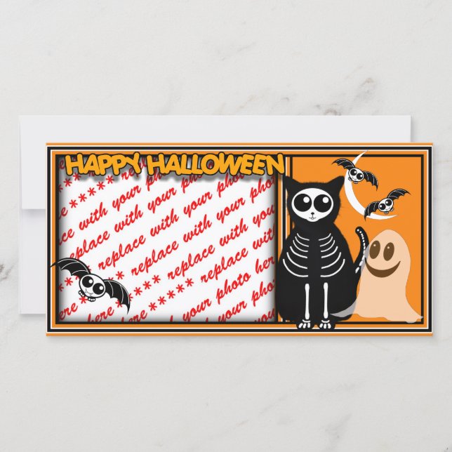 Pandilla de animales del Skeleton de Halloween (Anverso)