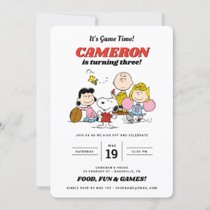 Pandilla de cacahuetes   Invitación al cumpleaños