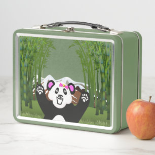 Pandita Adorable con Lazo Rosa