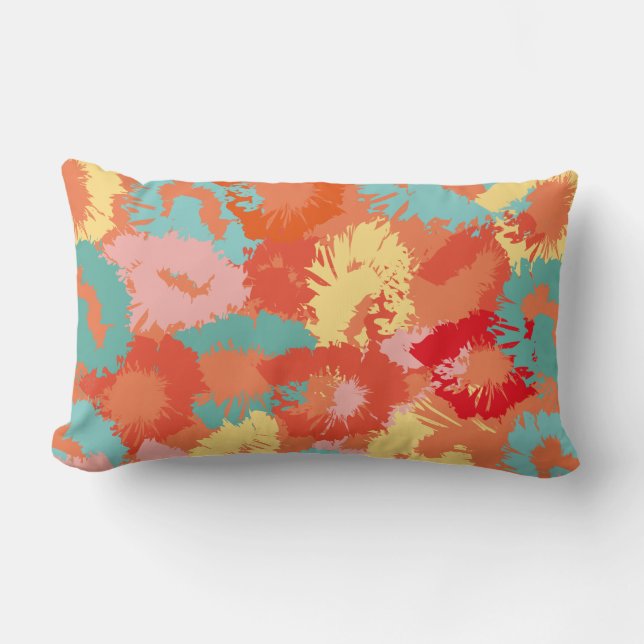 Panecillos calientes, cojín retro de arte pop (Anverso)