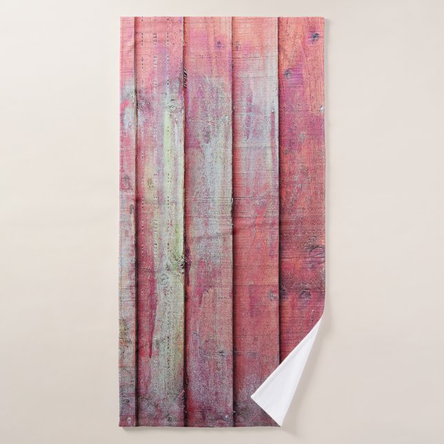 Panel de la cerca roja Verticalabstracto, fondo, t (Toalla de baño)