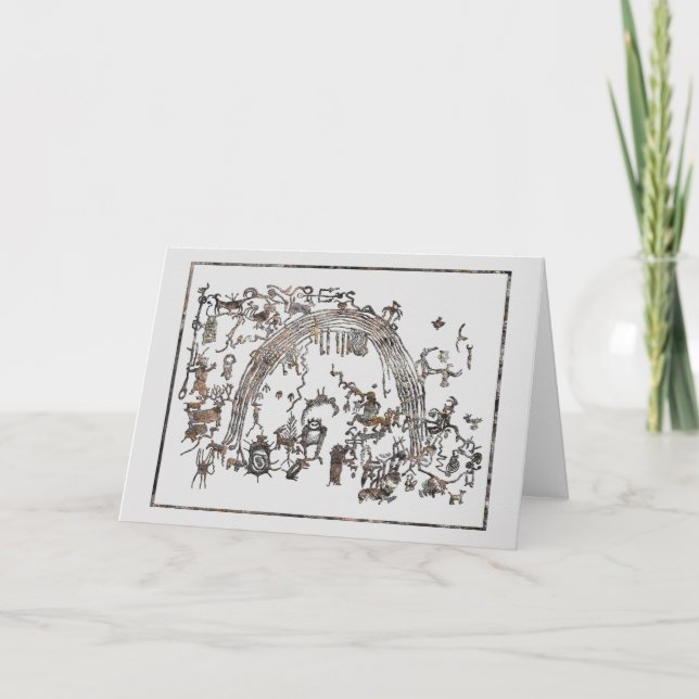 Panel de petroglifo - Rochester Creek, tarjeta Uta (Anverso)