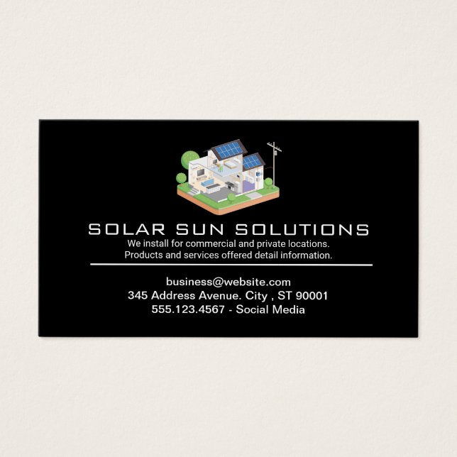 Panel solar | Instalación de energía limpia (Frente)