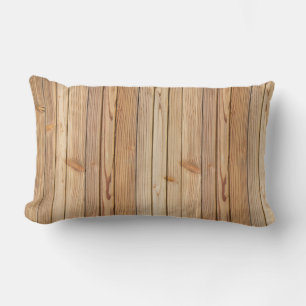 Paneles de madera clara Textura Almohada lumbar