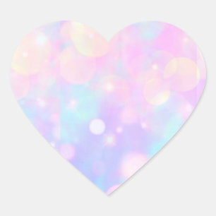 Paneles de Pastel Bubbles Pegatina del corazón