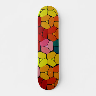 Paneles de skateboard de formas abstractas muy col