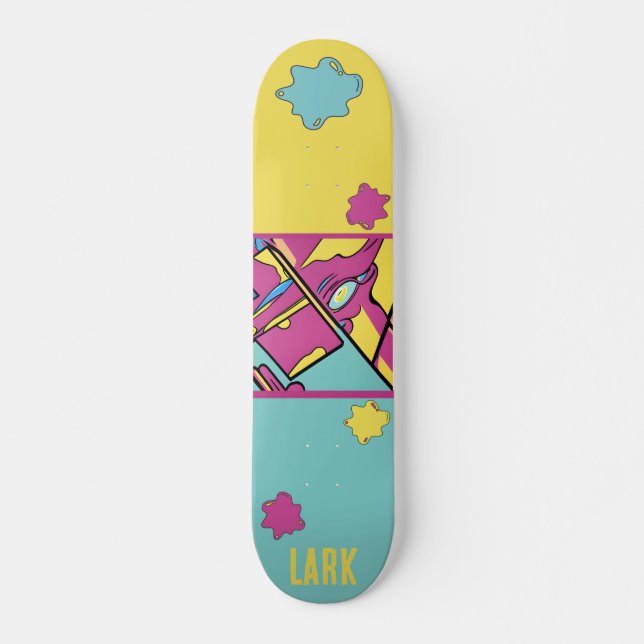 Paneles de skateboard personalizados de arte pop a (Anverso )