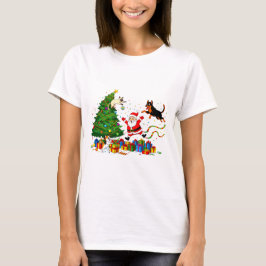 ¡PANICO NAVIDEÑO! Camiseta de la travesura peluda 