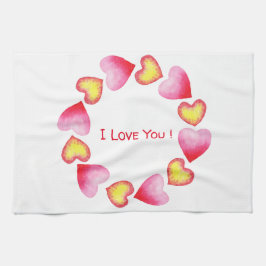 Paño De Cocina С Romántico te amo El día de San Valentín