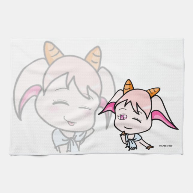 PAÑO DE COCINA こかげのやぎ キッチンタオル (Horizontal)