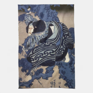 Paño De Cocina 歌舞伎役者, actor de Kabuki del 国芳, Kuniyoshi, Ukiyo-e