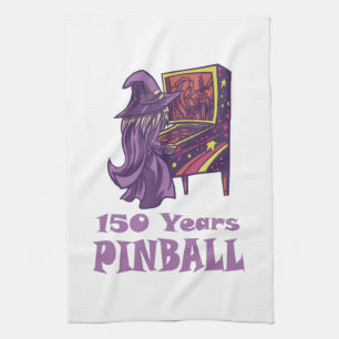 Paño De Cocina 150 Años Pinball Wizard Arcade Cumpleaños