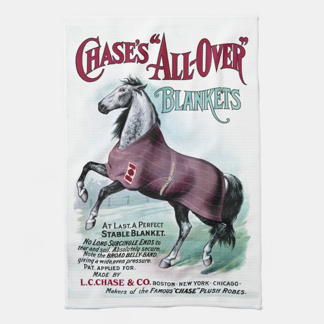 Paño De Cocina 19.º C. Caballo de Chase (Vertical)