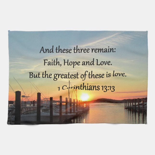 PAÑO DE COCINA 1 CORINTHIANS 13 SUNSET DISEÑN (Horizontal)