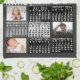 Paño De Cocina 2024 Año Collage de fotos mensual Mod Black (Doblado)