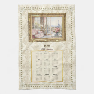 Paño De Cocina 2025 Calendar Towel mensaje Personalizado de la vi