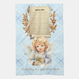 Paño De Cocina 2026 Calendar Towel Each Day is a Gift From God