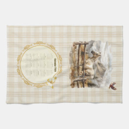 Paño De Cocina 2026 Calendar Towel Horse
