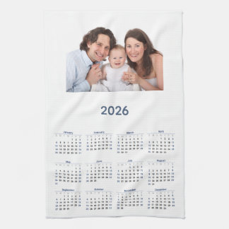 Paño De Cocina 2026 Calendar with Custom Photo 