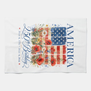 Paño De Cocina 250º Aniversario USA Mujeres 4 de Julio América 25