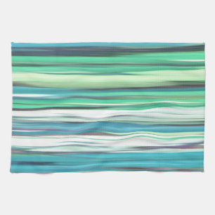 Paño De Cocina #2 abstracto: Falta de definición del verde azul