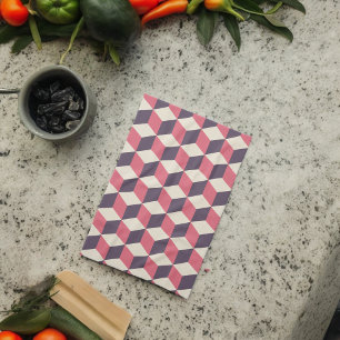 Paño De Cocina 3.ᵉʳ Patrón de cubos