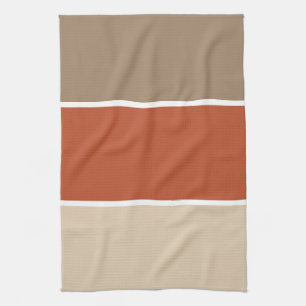 Paño De Cocina 3 Color Block Brown Terracotta Beige