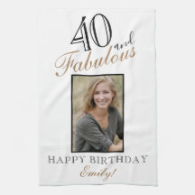 40 y Fabulous Elegant 40th Birthday Photo