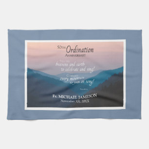 Paño De Cocina 50° Aniversario de la Ordenación Felicitaciones