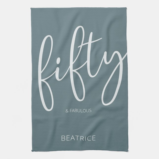 Paño De Cocina 50 y Fabuloso guión moderno (Vertical)