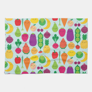 Paño De Cocina 5 una fruta y verduras del día