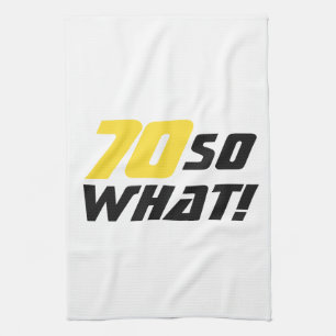 Paño De Cocina 70.º cumpleaños Gracioso Motivacional Positivo Mod
