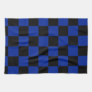 Paño De Cocina A cuadros - azul negro e imperial