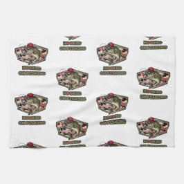 Paño De Cocina A fun and bold illustration of a cool bass