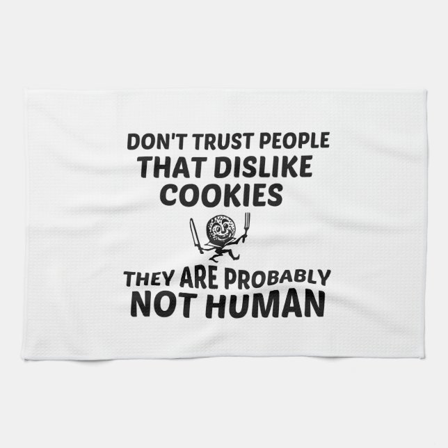 PAÑO DE COCINA A LOS COOKIES NO LES GUSTA LO HUMANO (Horizontal)