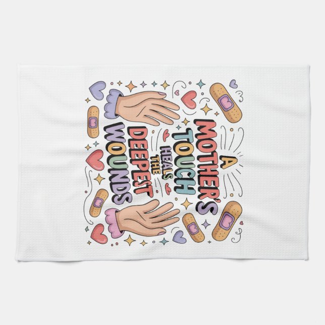 Paño De Cocina A Mother's Touch Heals The Deepest Wounds (Horizontal)