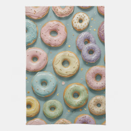 Paño De Cocina A Whimsical Pastel Donut Dream