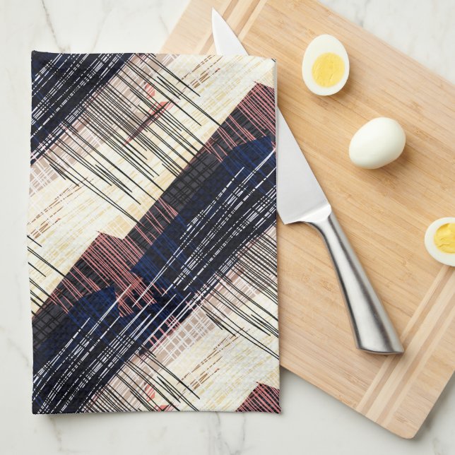 Paño De Cocina Abastecimiento abstracto geométrico (Doblado Cuarto)