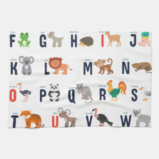 Paño De Cocina ABCs animal - alfabeto
