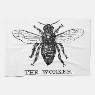 Paño De Cocina Abee Worker Honey Black Bumblebee