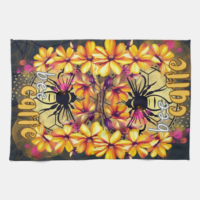 Paño De Cocina Abeja, café (Horizontal)