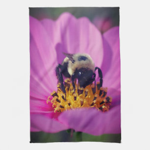 Paño De Cocina Abeja De Burbuja En Flor Cosmos