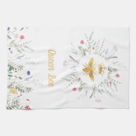 Paño De Cocina abeja reina de flores silvestres