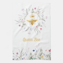 Paño De Cocina abeja reina de flores silvestres