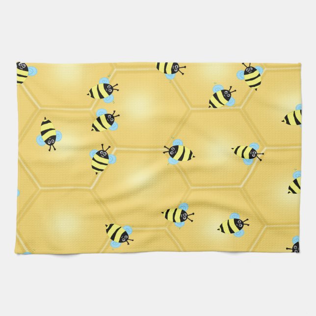 Paño De Cocina Abejas que zumban (Horizontal)